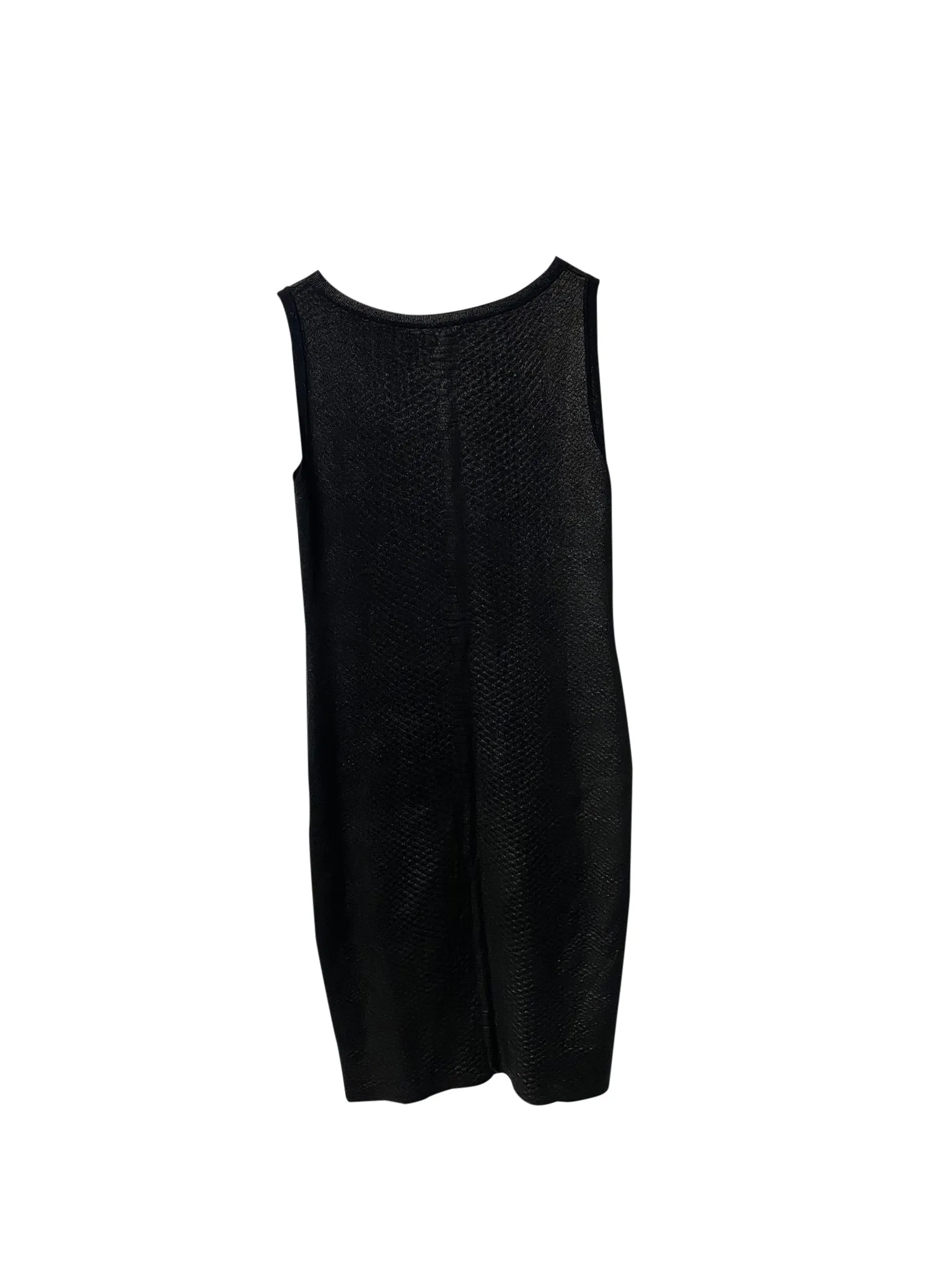 Gucci Sleeveless Knit Midi Dress in Black Silk