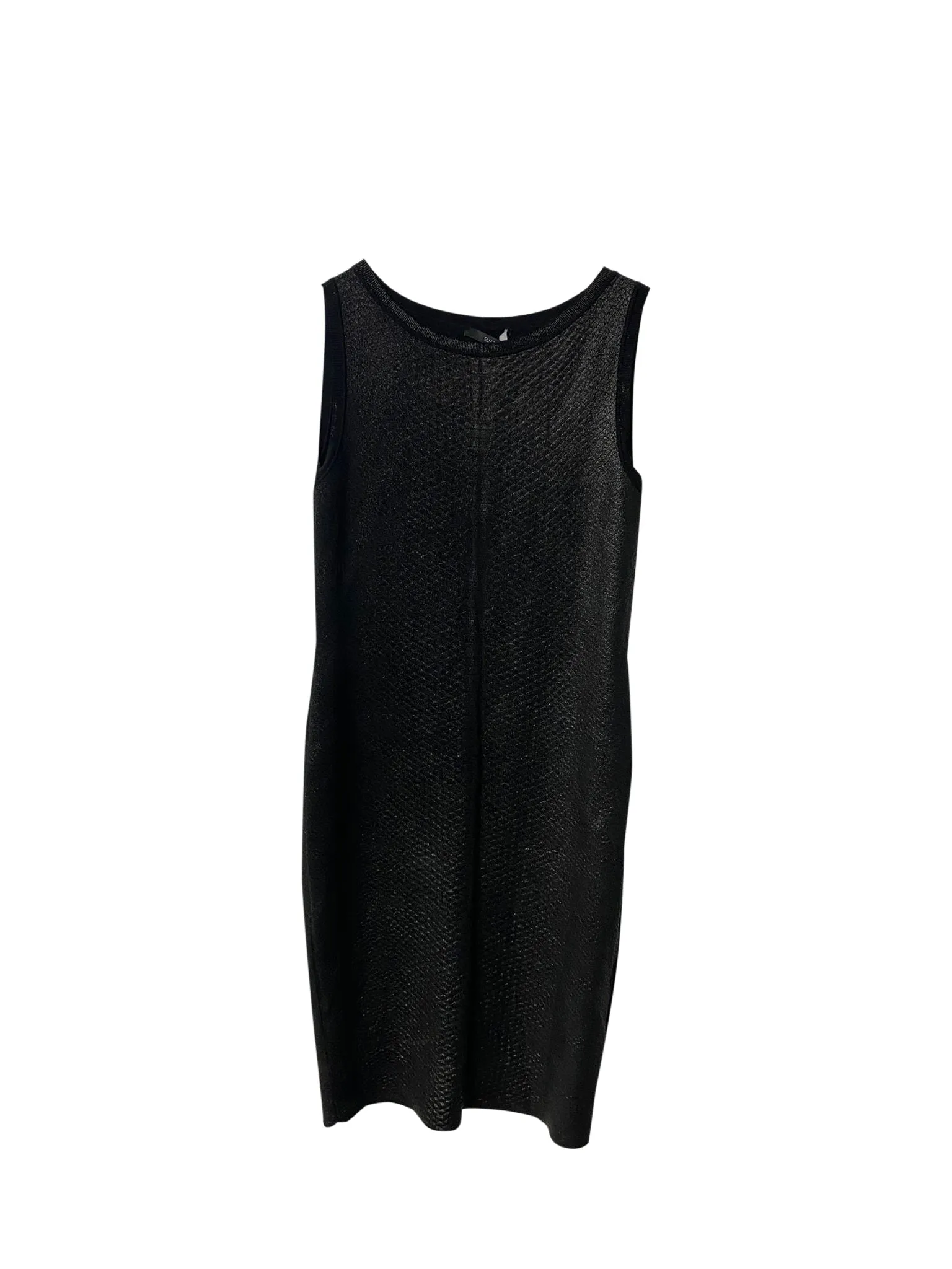 Gucci Sleeveless Knit Midi Dress in Black Silk