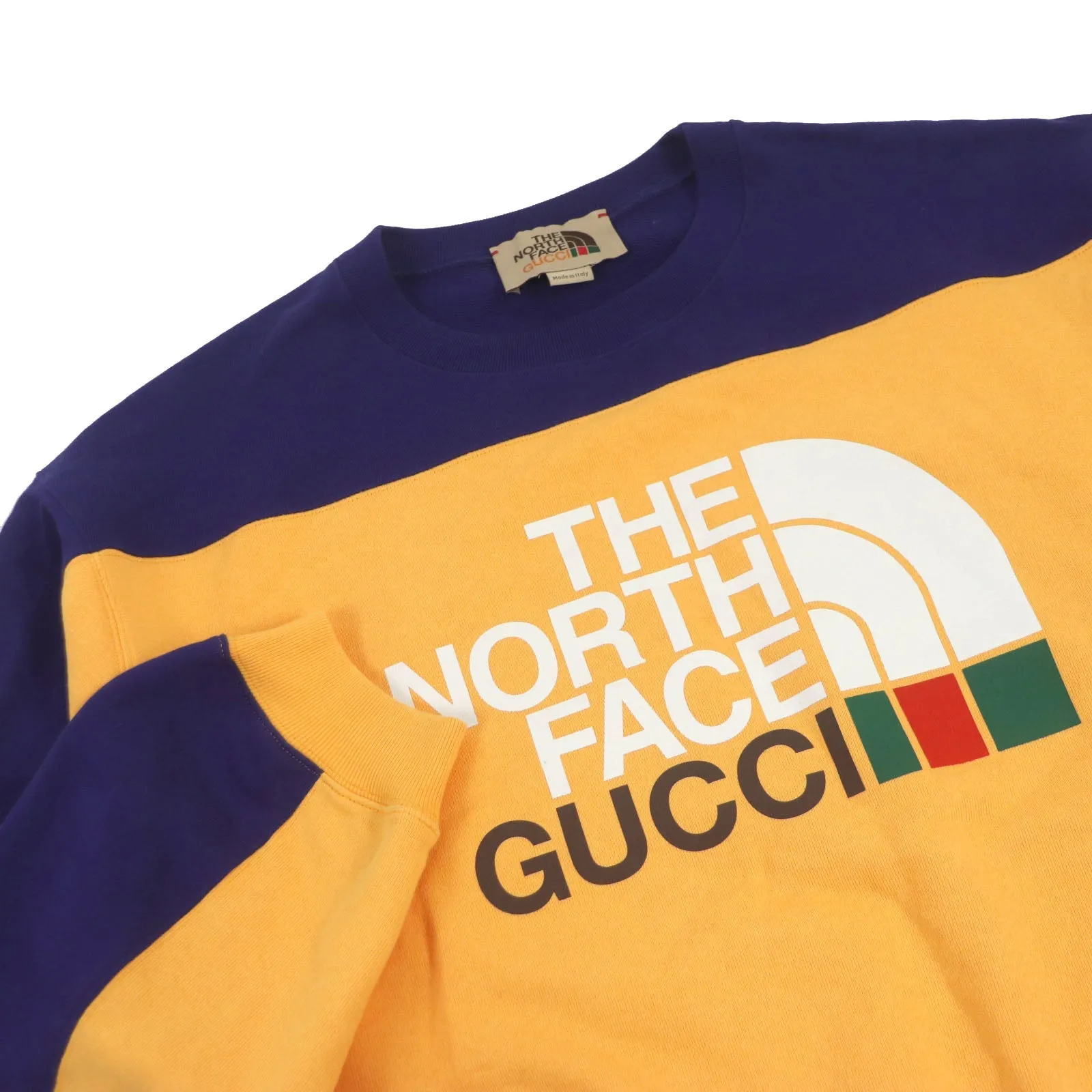 GUCCI sweat 671449 cotton Navy orange M (175/96A)
