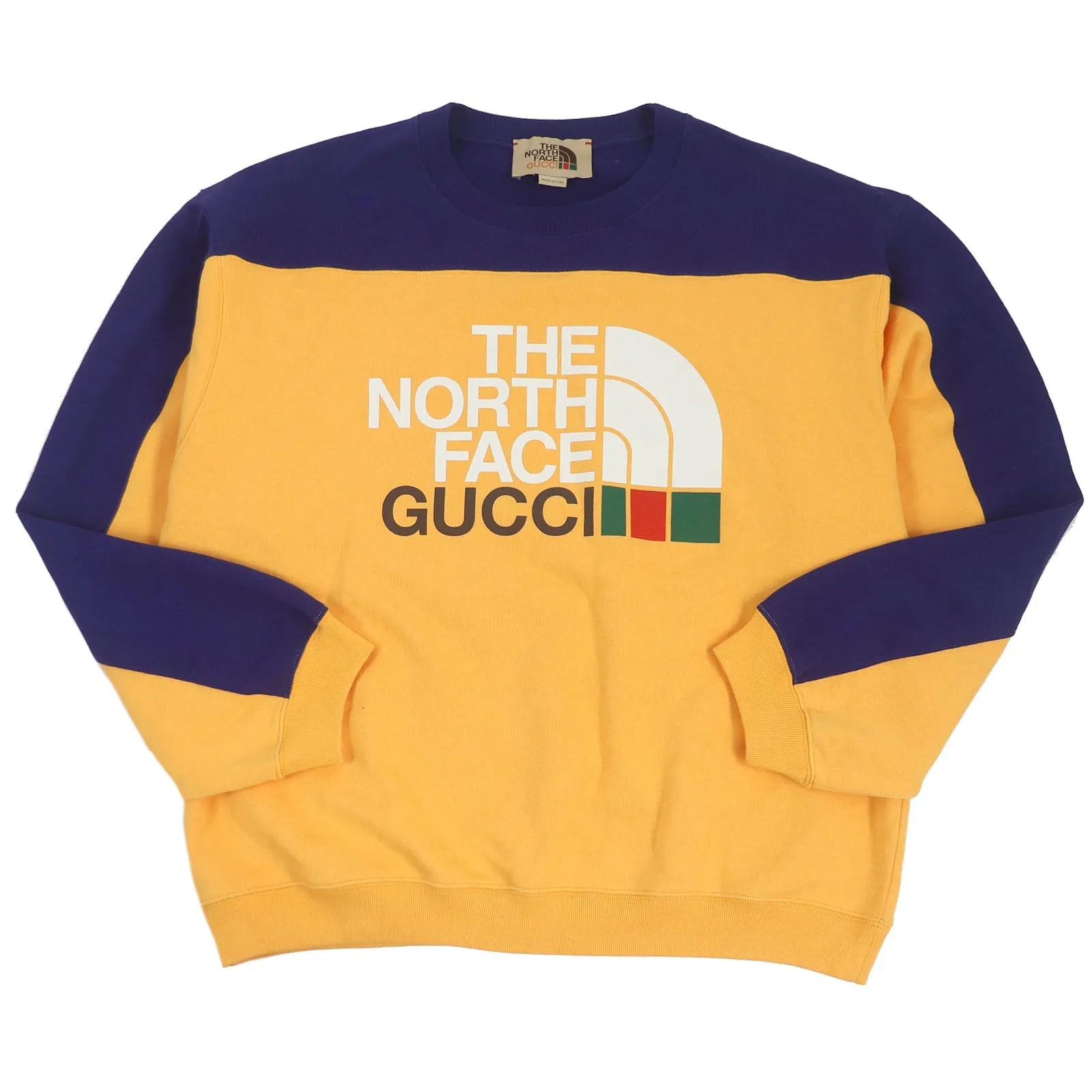 GUCCI sweat 671449 cotton Navy orange M (175/96A)