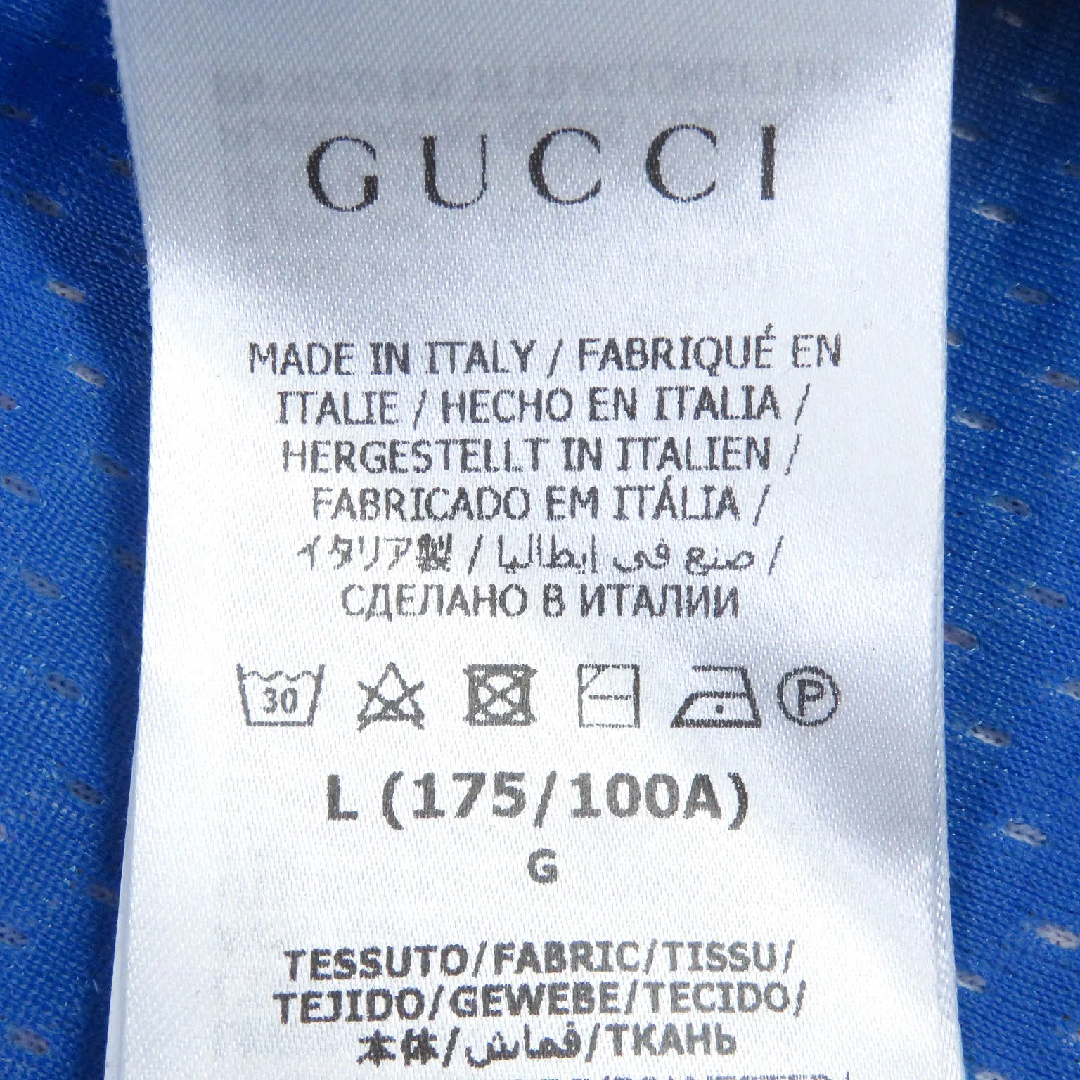GUCCI Track jacket 692112 Outer: 55% polyester, Outer: 45% cotton, Lining: 100% polyester, Part: 100% nylon Blue red mens L Used