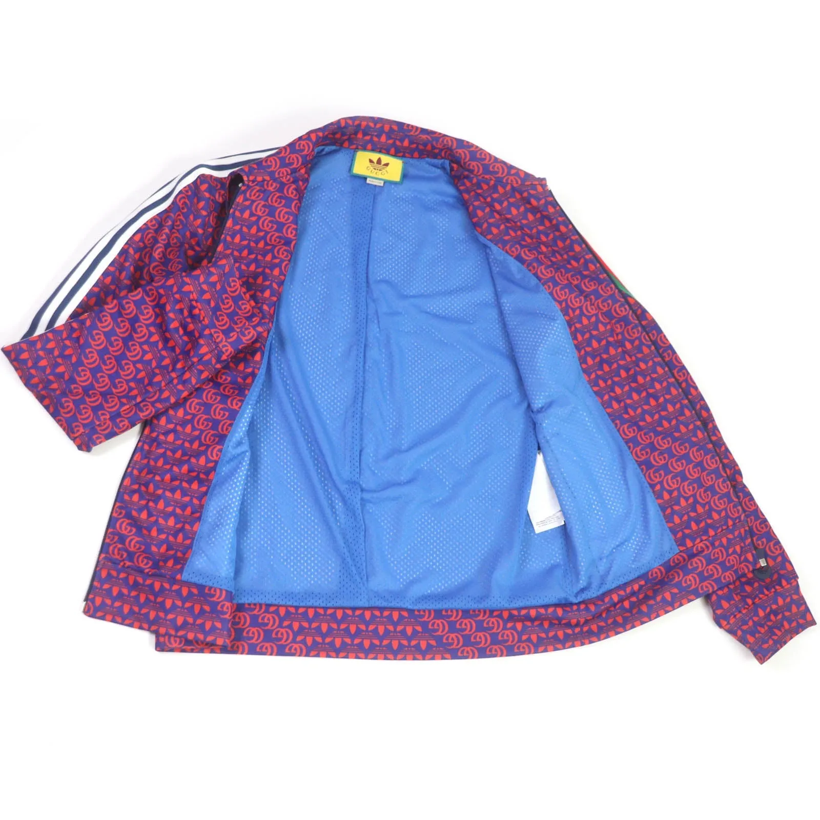 GUCCI Track jacket 692112 Outer: 55% polyester, Outer: 45% cotton, Lining: 100% polyester, Part: 100% nylon Blue red mens L Used