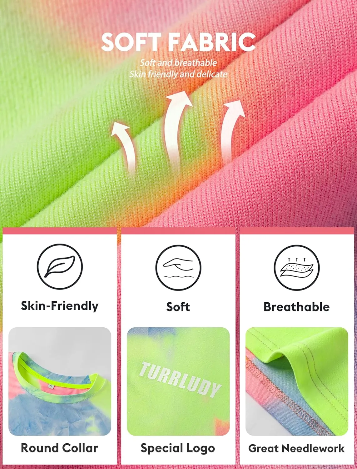 Inspired Men's Tie-Dye Crew Neck Shirts for Summer Short Sleeve Tops Music Festival Ready Men's Workout Shirts