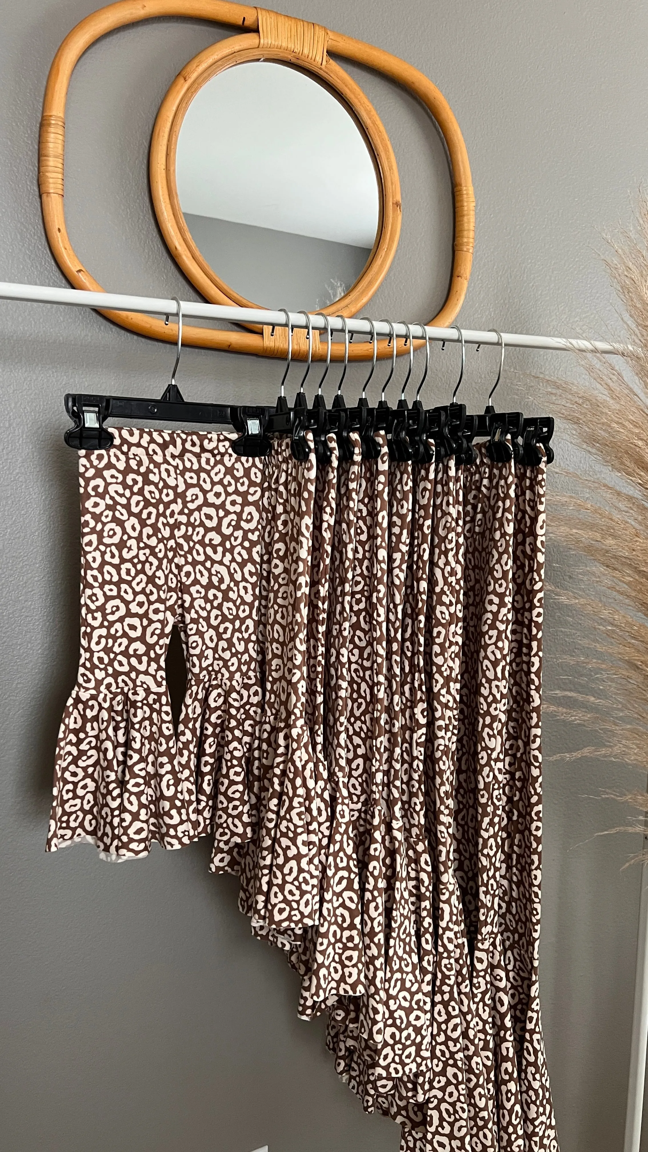 Khaki Leopard Bell Bottoms