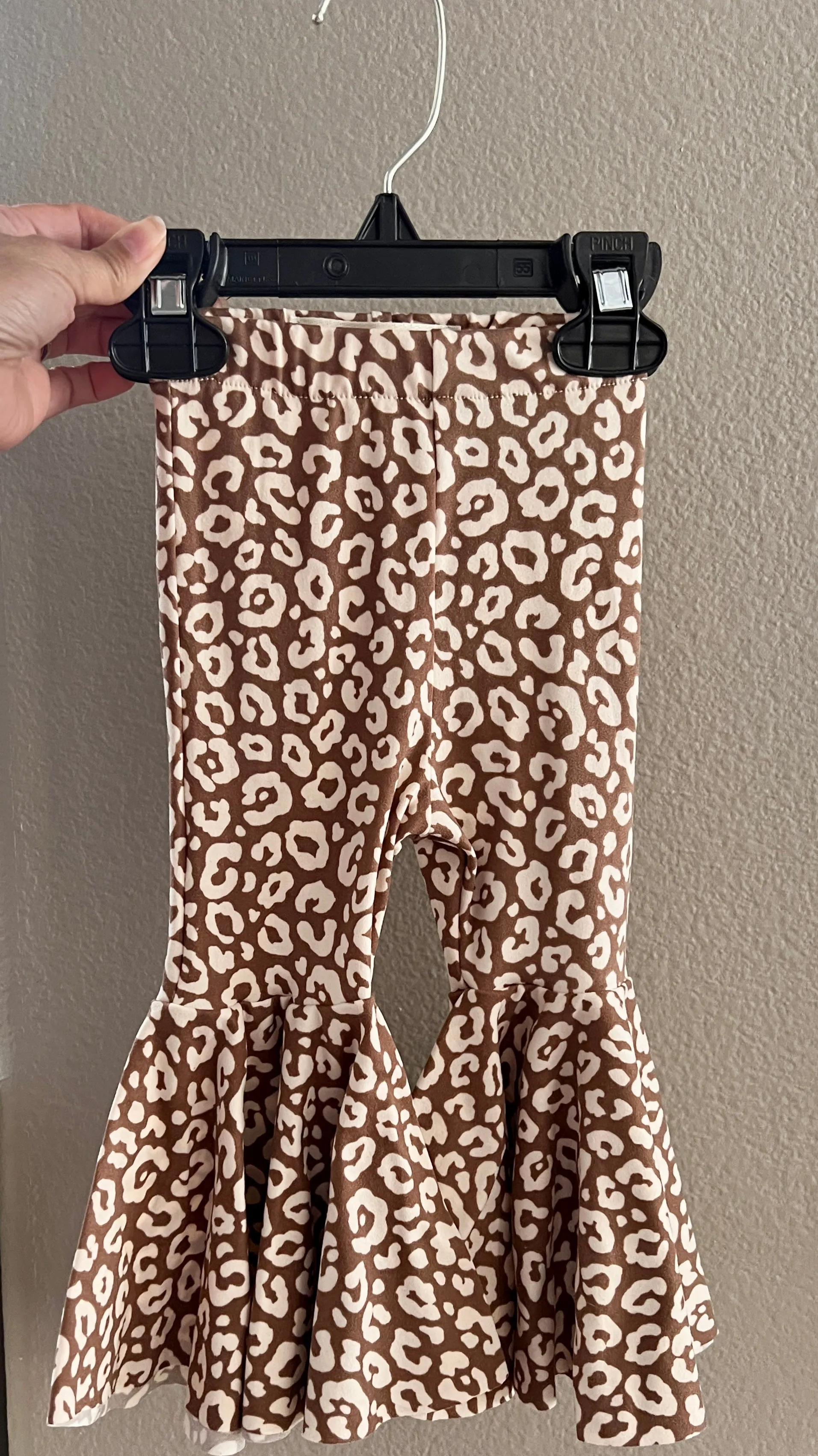Khaki Leopard Bell Bottoms