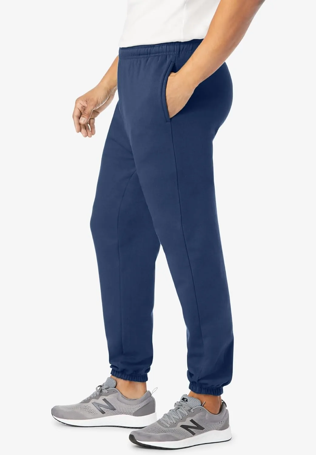 KingSize Men's Big & Tall Fleece Elastic Cuff Sweatpants
