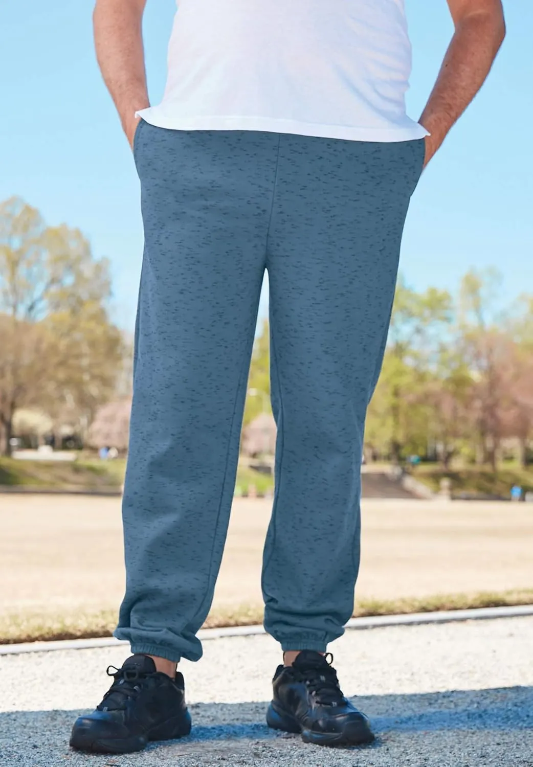 KingSize Men's Big & Tall Fleece Elastic Cuff Sweatpants
