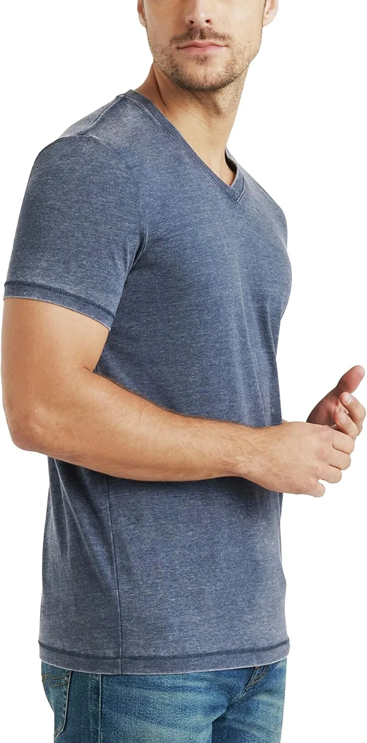 Lucky Brand Men's Venice Burnout V-Neck Tee
