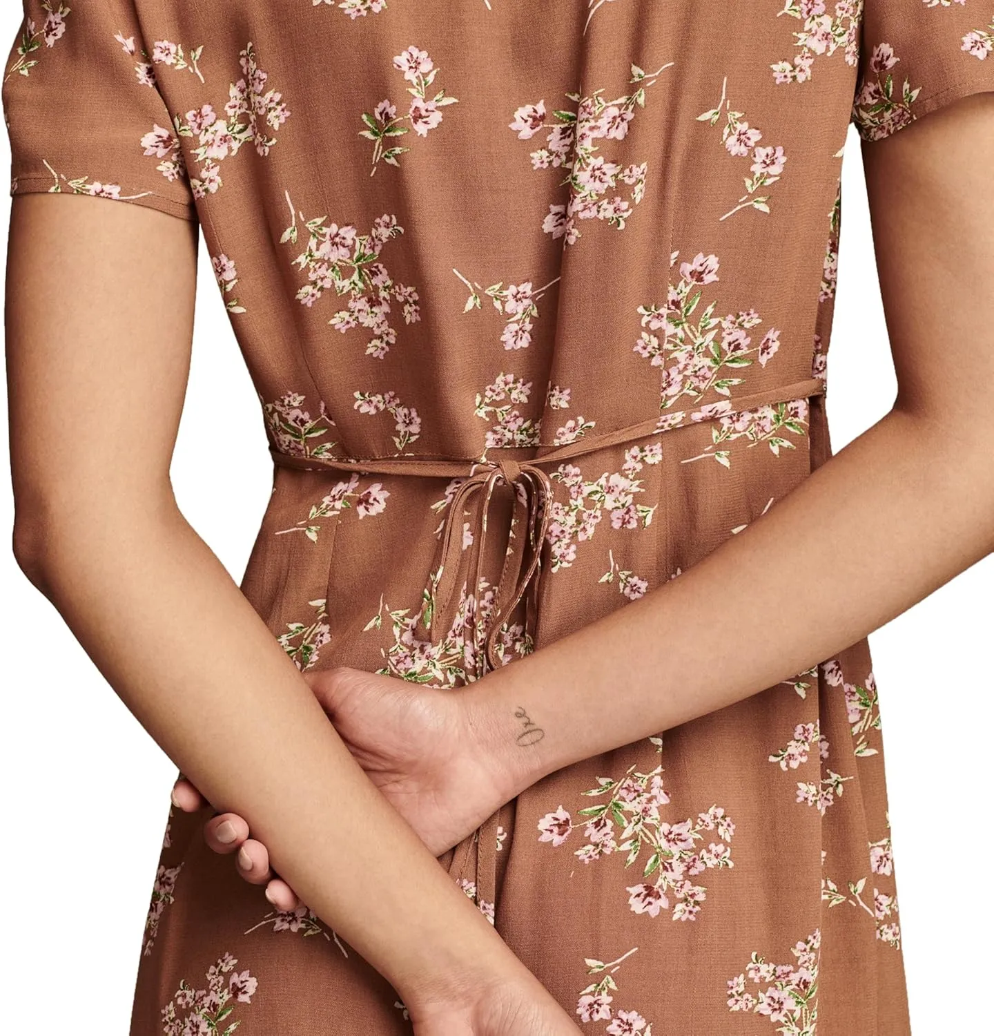 Lucky Brand Women's Collared Button Through Midi Dress
