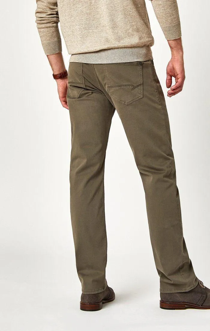 Mavi Men's Zach Size 36/32 Straight Leg Regular Fit Dusty Olive Twill Pants