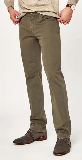 Mavi Men's Zach Size 36/32 Straight Leg Regular Fit Dusty Olive Twill Pants