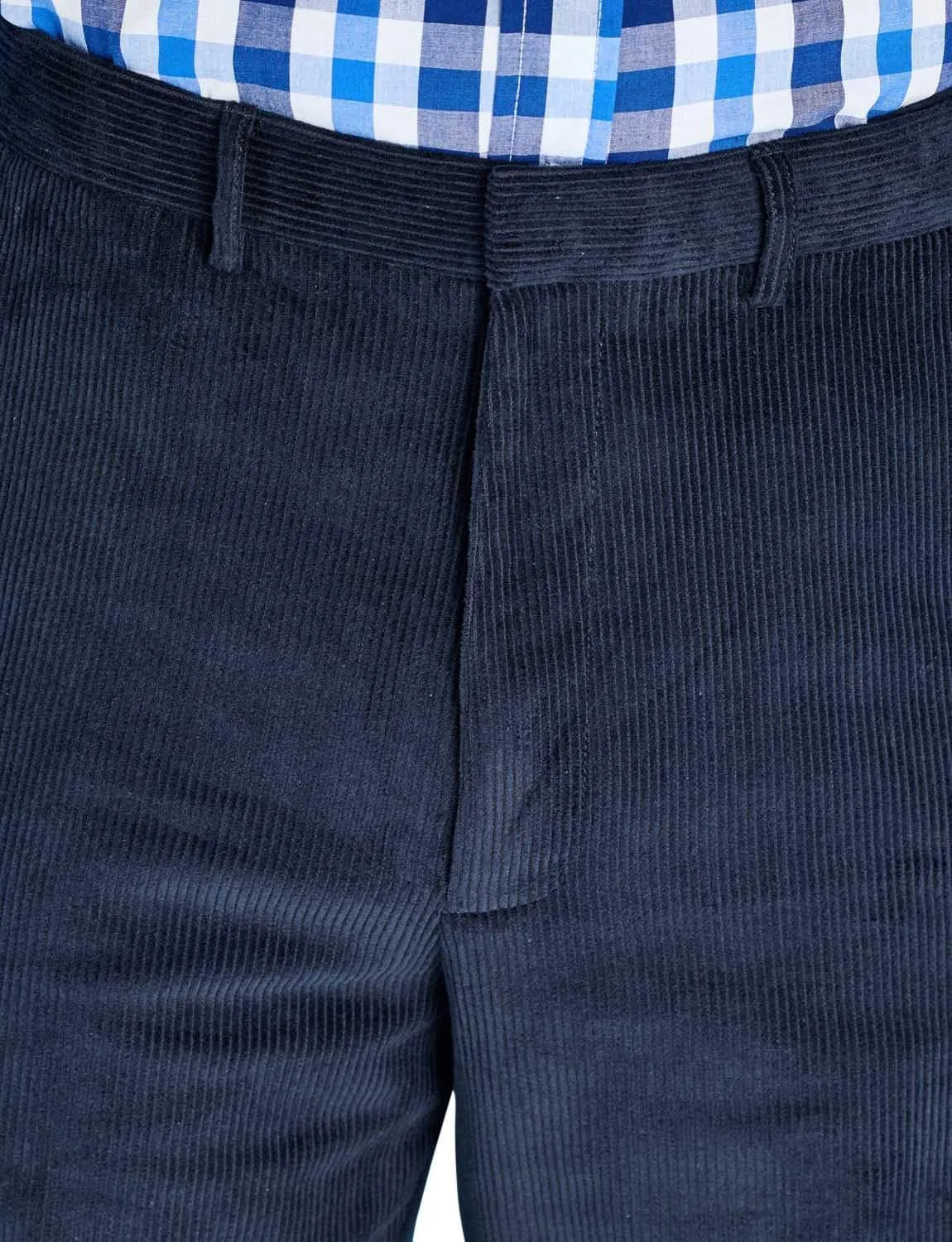 Men's Corduroy Pants with Hidden Extra Stretch Elasticated Waist