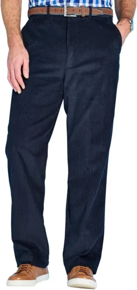 Men's Corduroy Pants with Hidden Extra Stretch Elasticated Waist