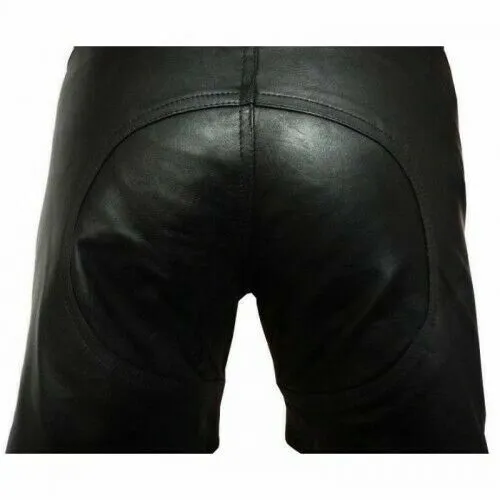 Men's Genuine Leather Casual Shorts