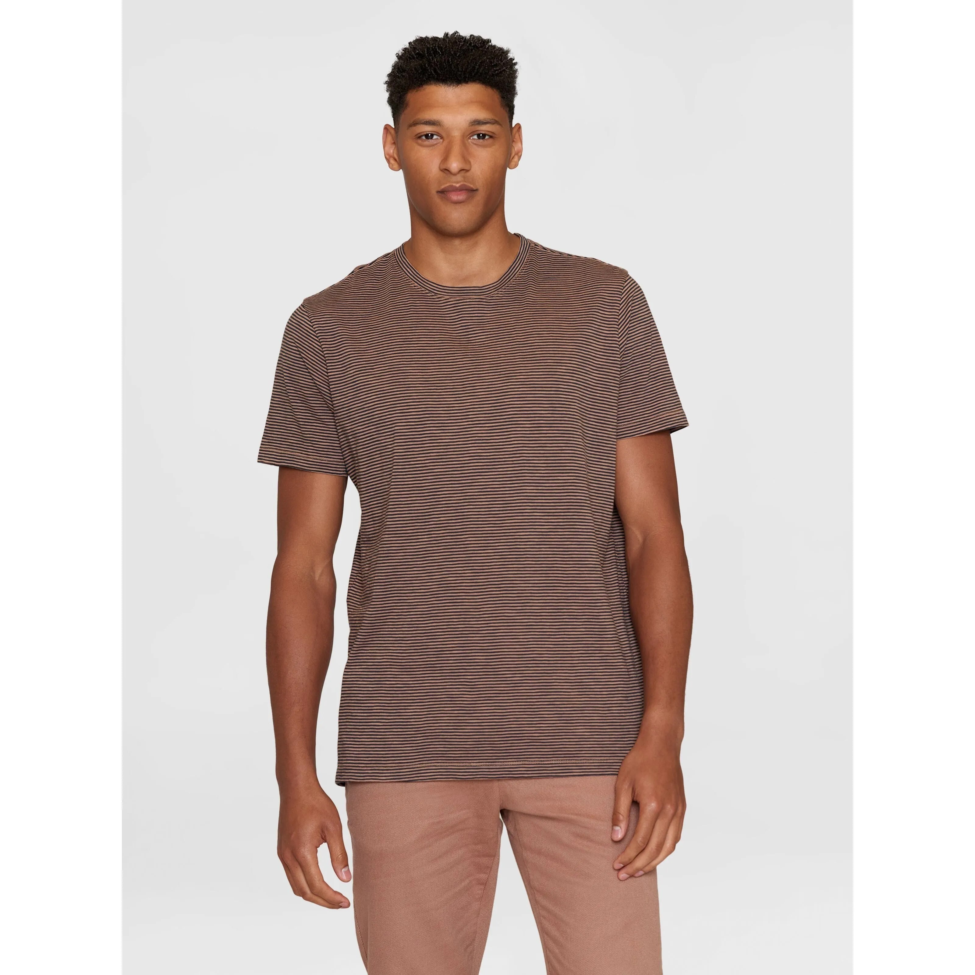 Narrow Striped Slub T-Shirt Made Of Organic Cotton