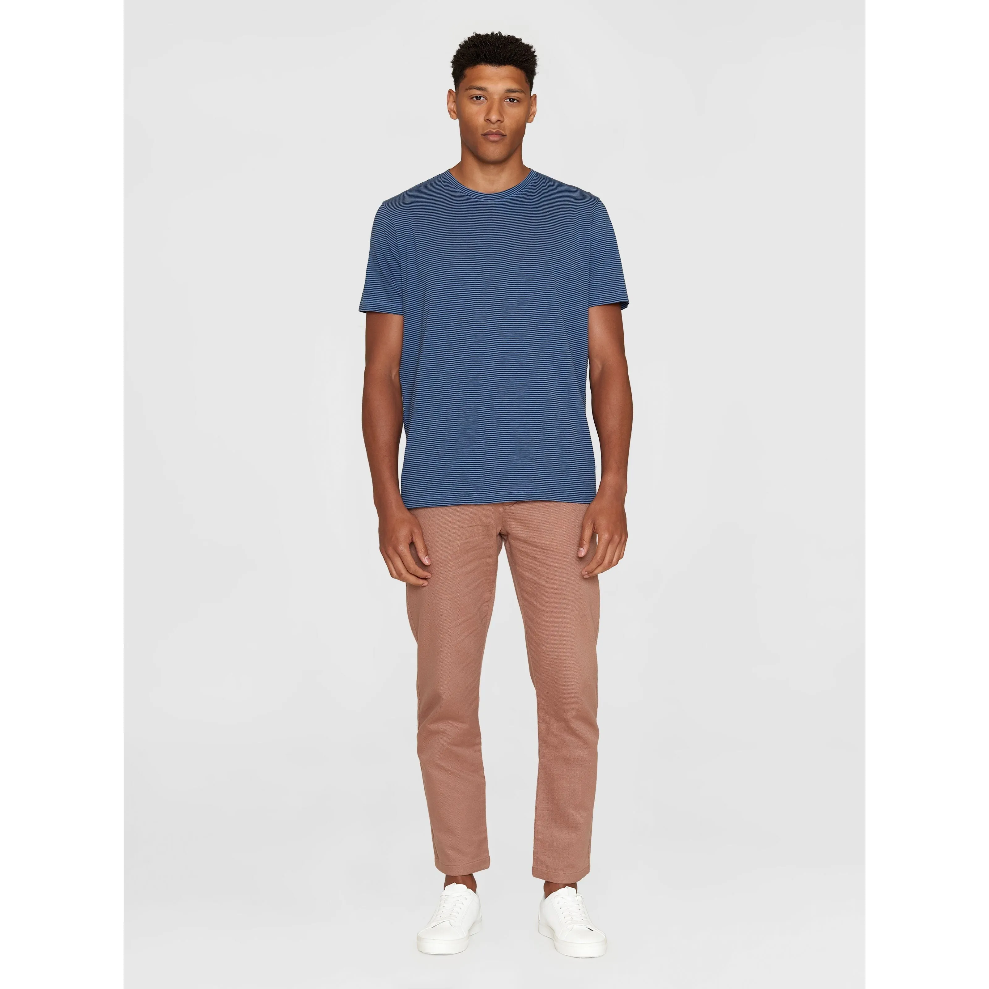 Narrow Striped Slub T-Shirt Made Of Organic Cotton