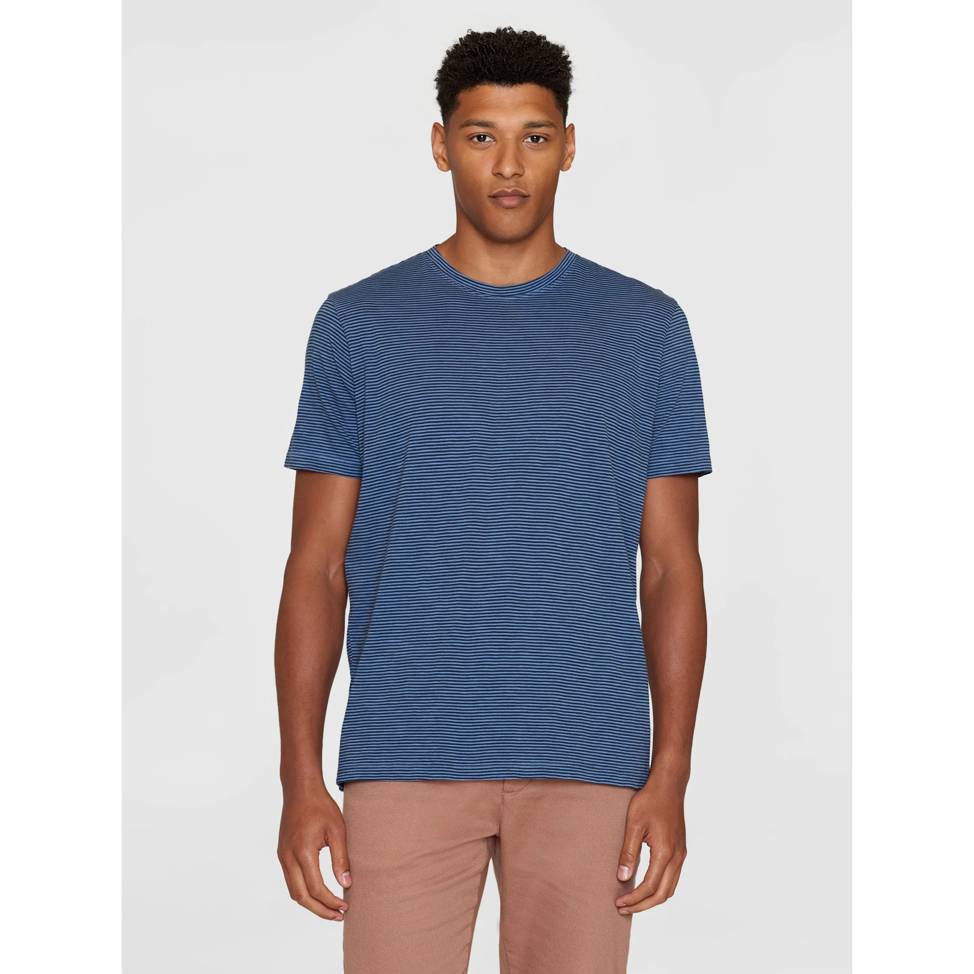 Narrow Striped Slub T-Shirt Made Of Organic Cotton