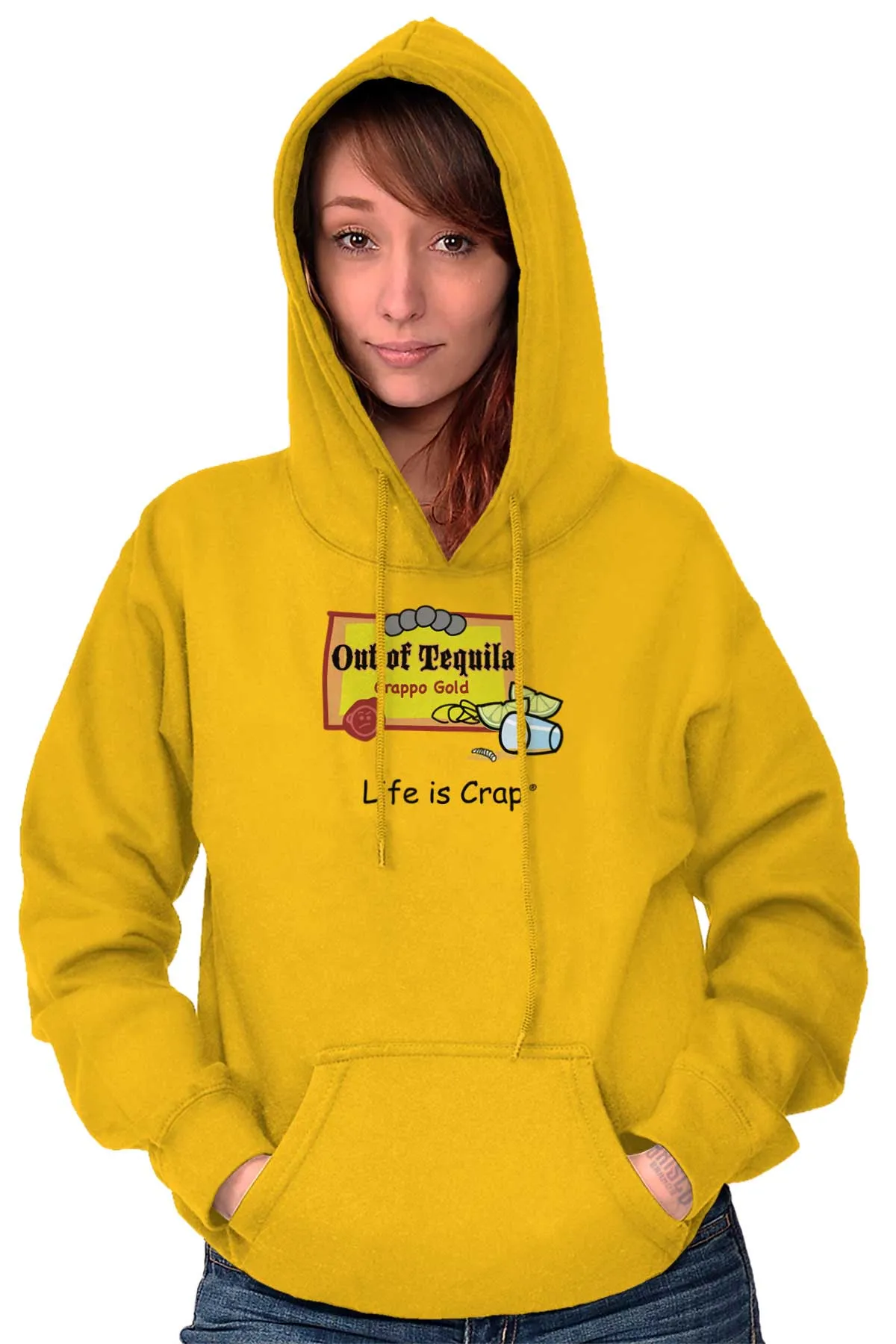 Out Of Tequila Label Hoodie