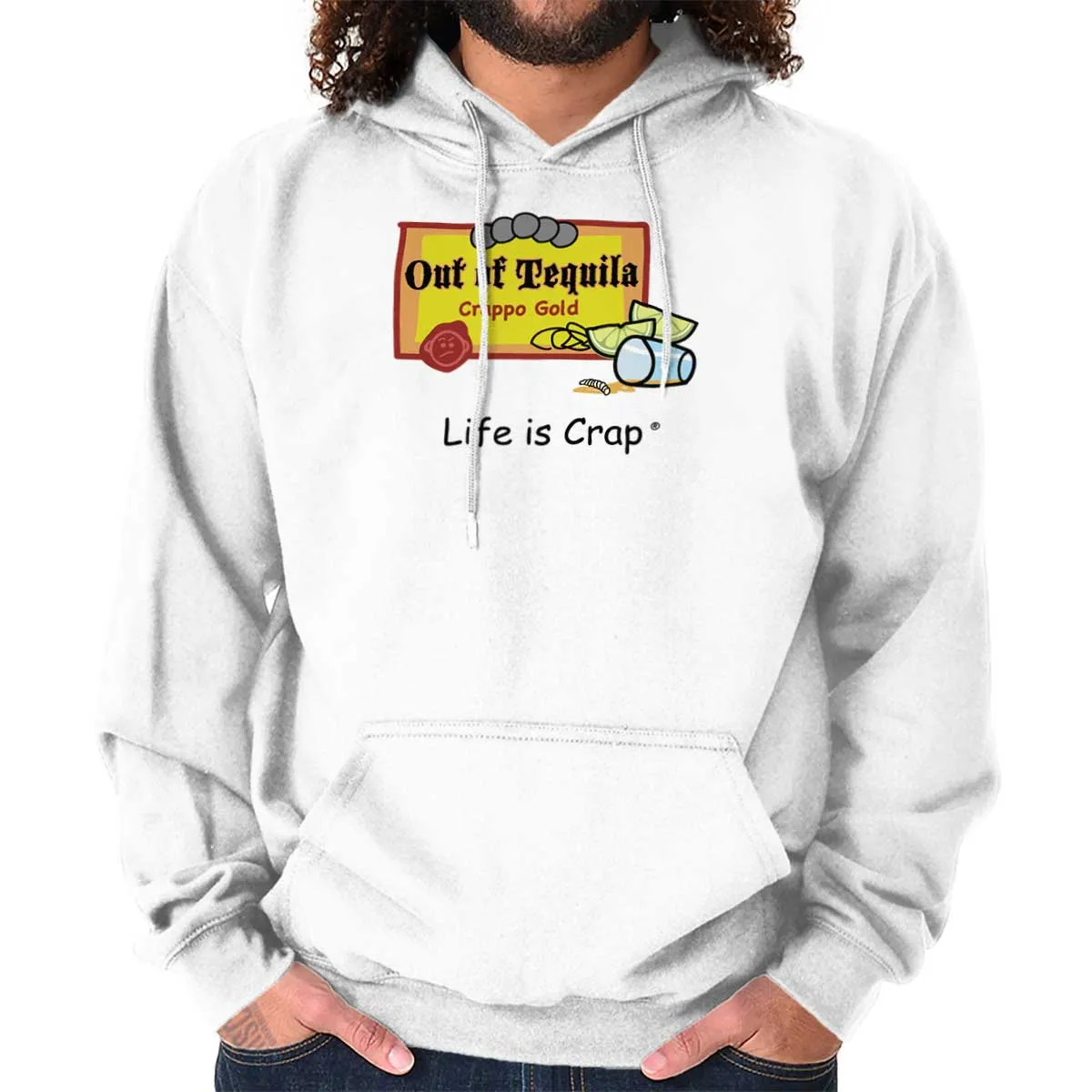 Out Of Tequila Label Hoodie