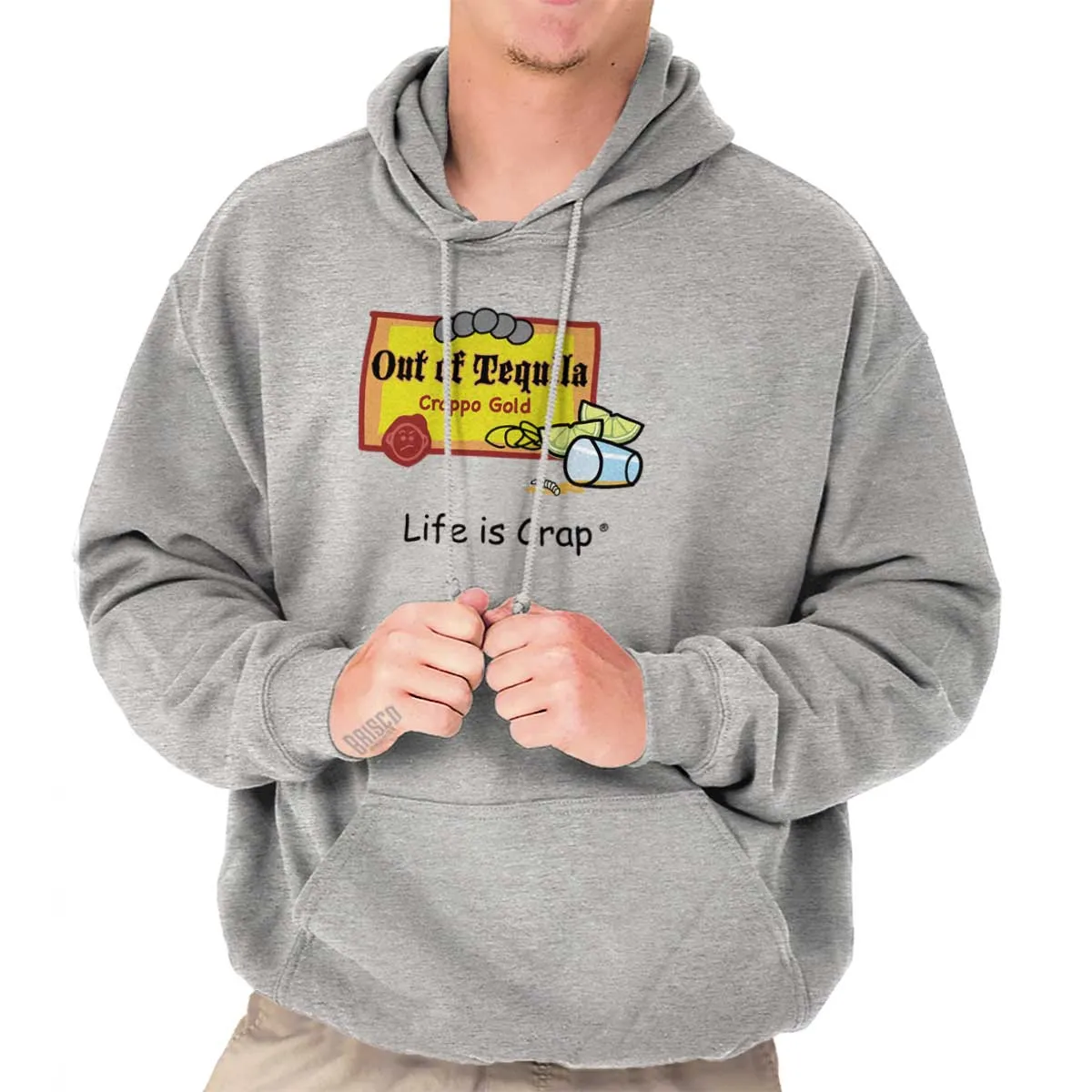 Out Of Tequila Label Hoodie