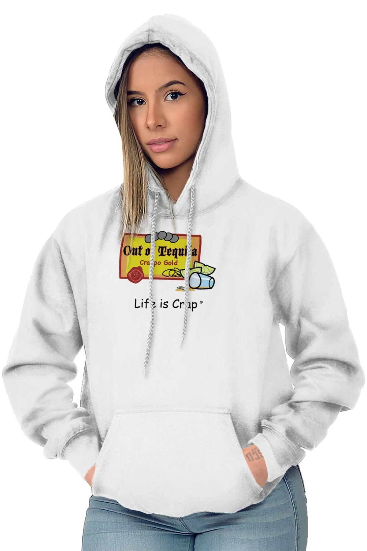 Out Of Tequila Label Hoodie