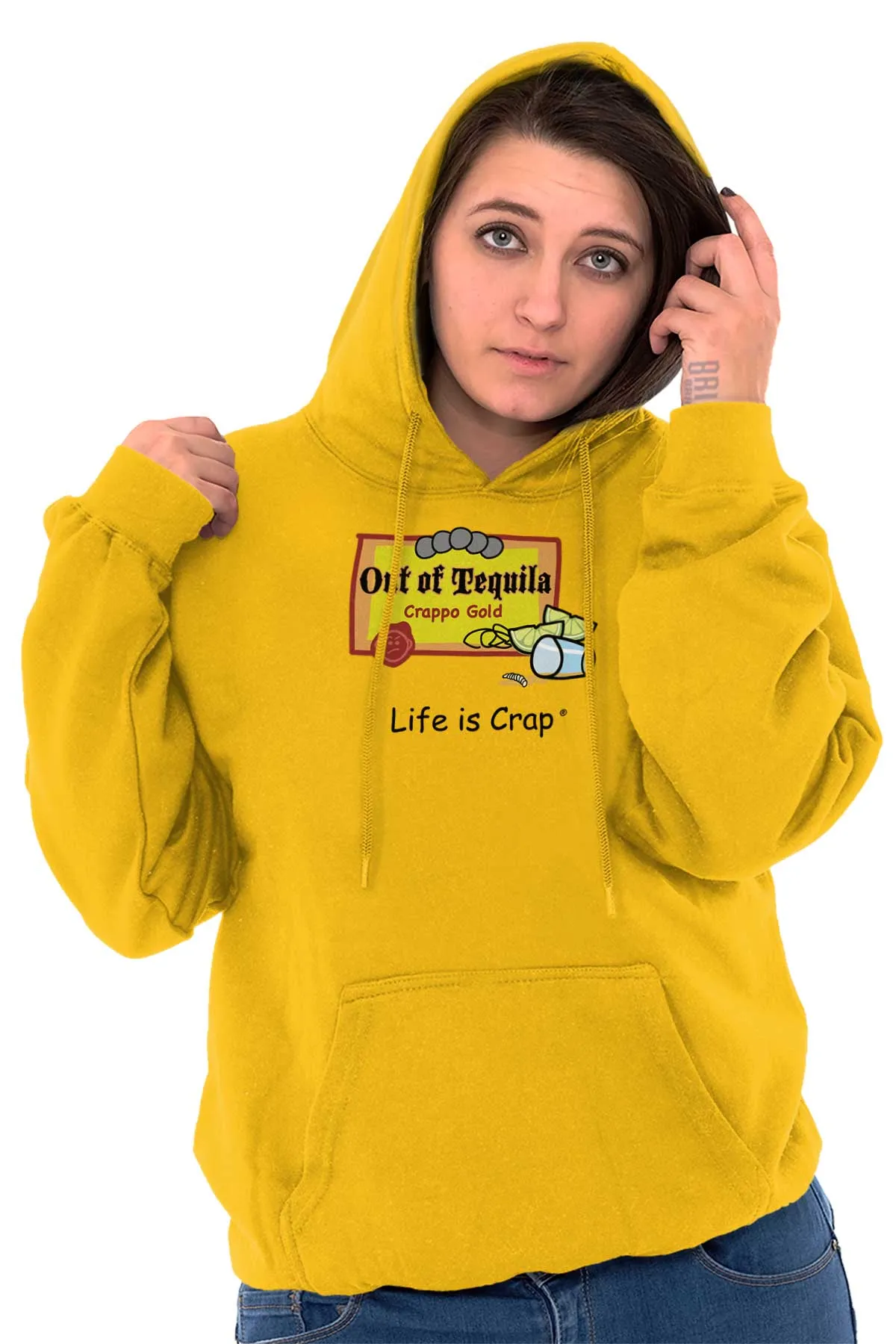 Out Of Tequila Label Hoodie