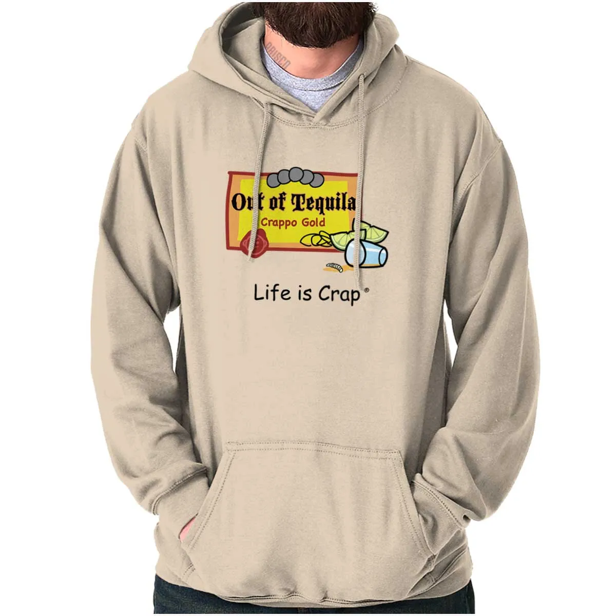 Out Of Tequila Label Hoodie