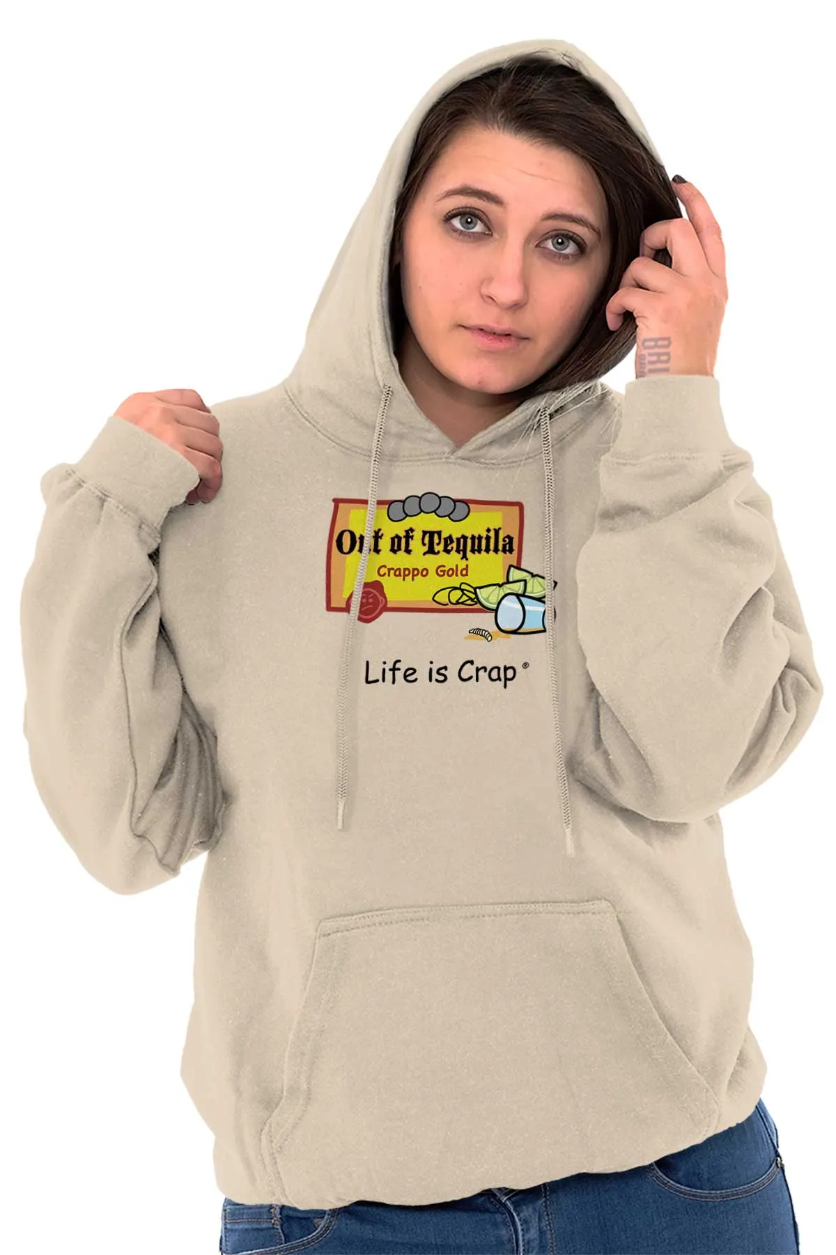 Out Of Tequila Label Hoodie