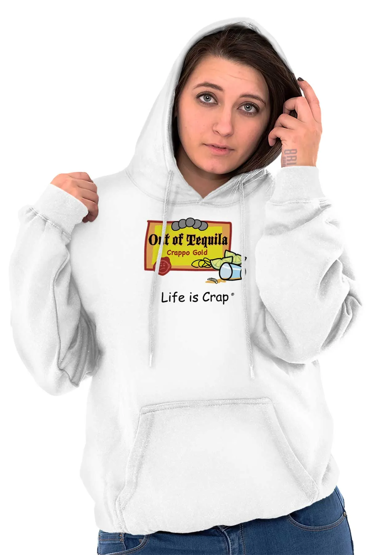 Out Of Tequila Label Hoodie