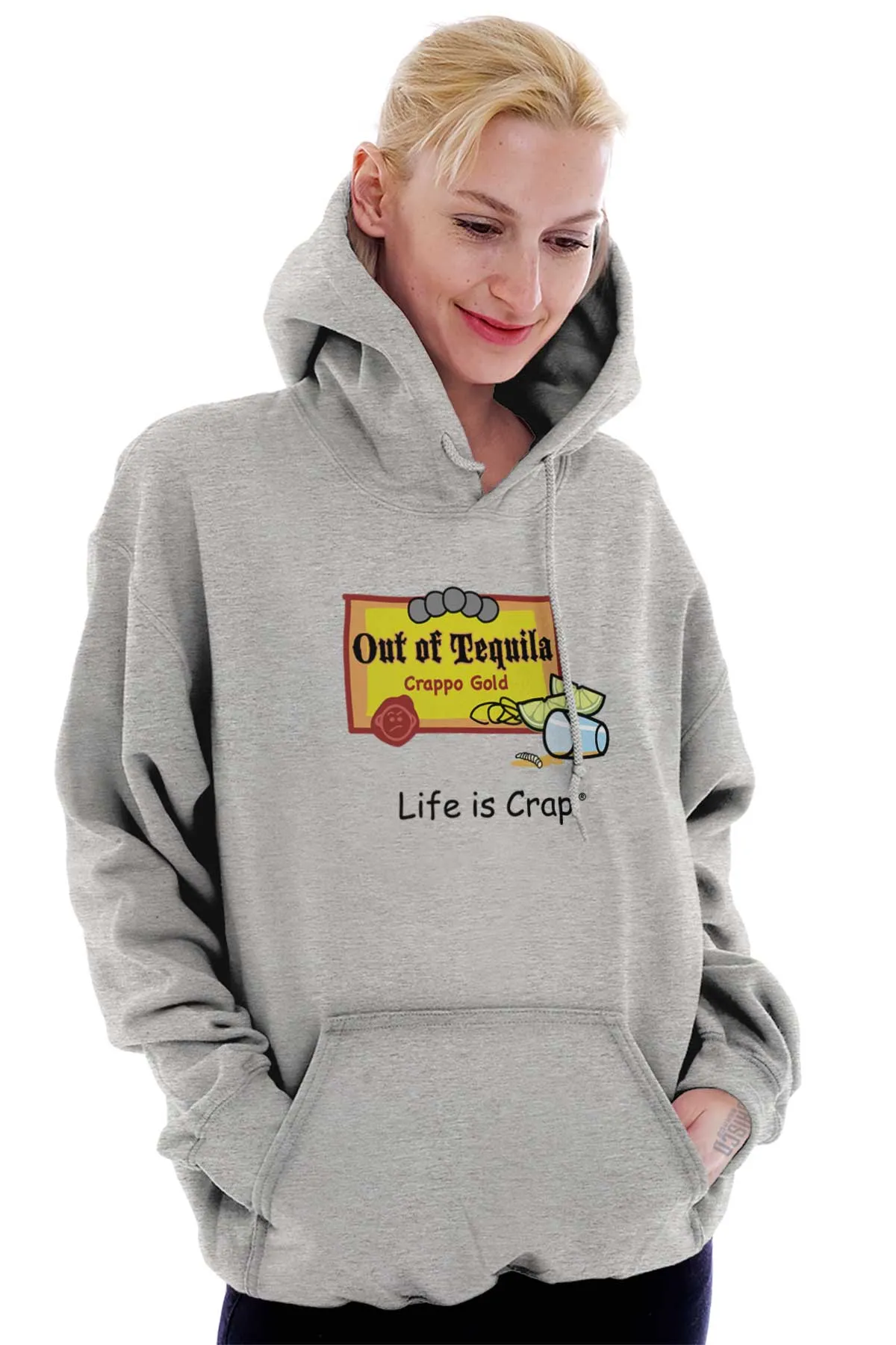 Out Of Tequila Label Hoodie