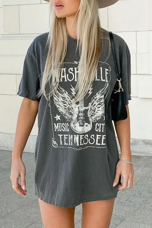 Oversized Nashville Tee | 2 colors | All Sales Final