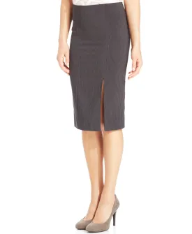 Pinstriped Pencil Skirt