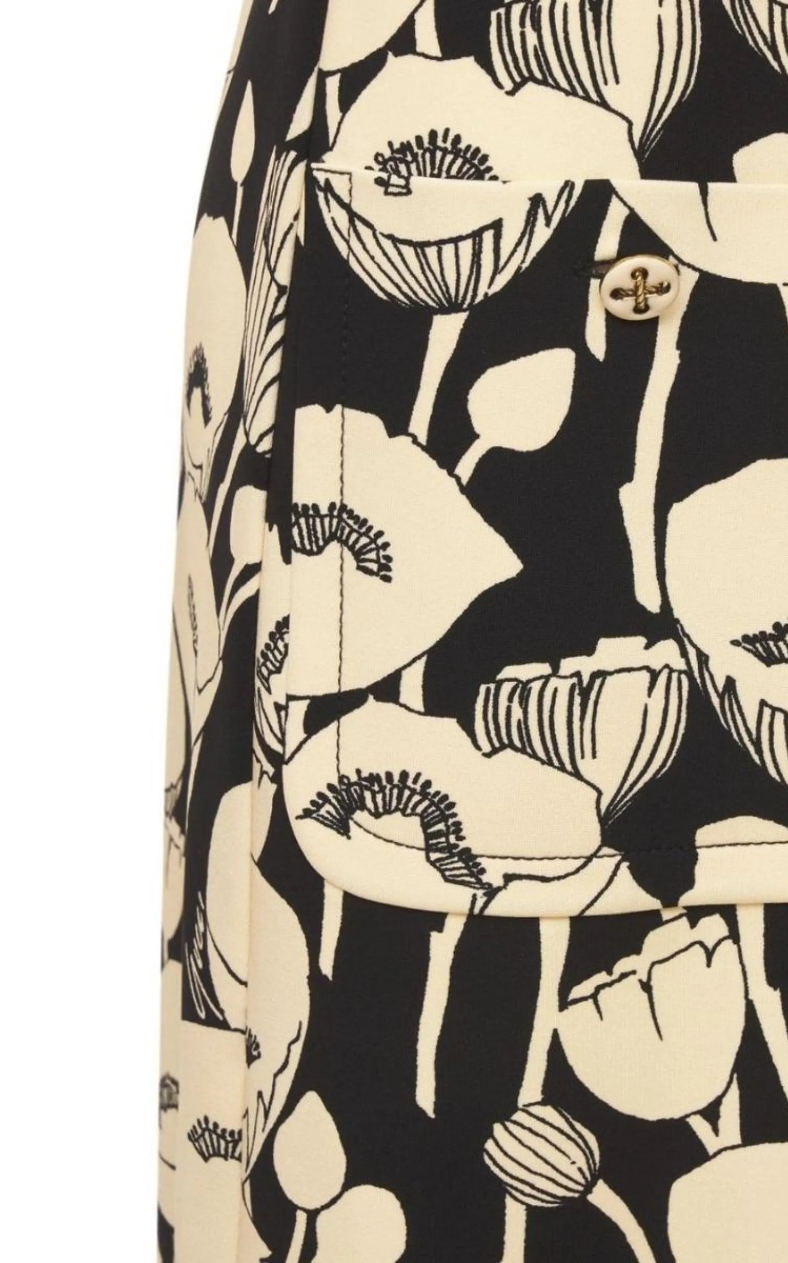 Poppy Flowers Print Jersey Dress