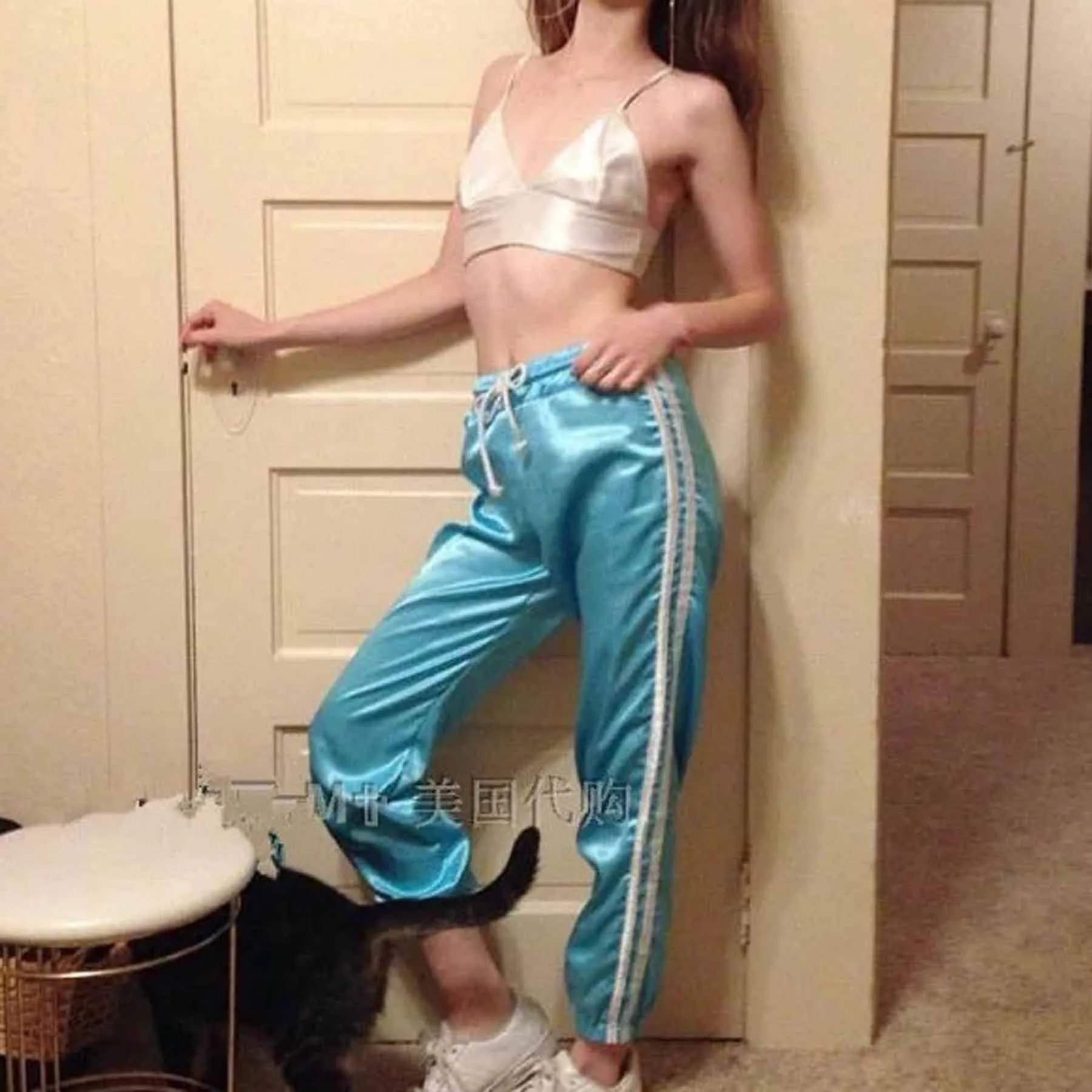 Pure Color Regular Waist Casual Yoga Long Harem Pants
