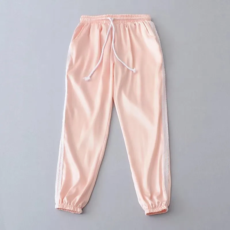 Pure Color Regular Waist Casual Yoga Long Harem Pants