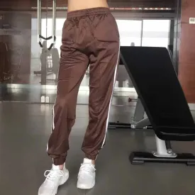 Pure Color Regular Waist Casual Yoga Long Harem Pants