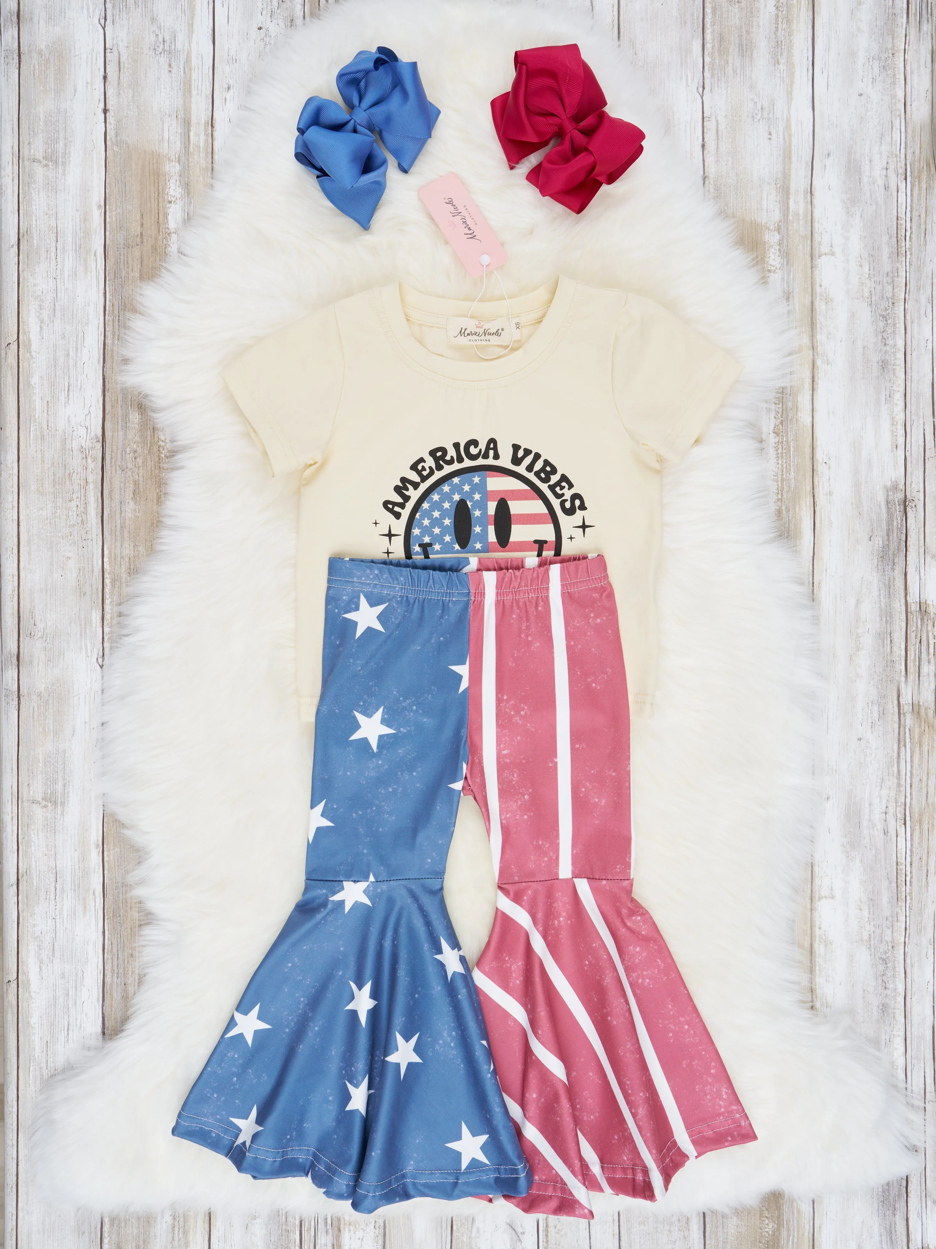 "America Vibes" Bell Bottom Outfit