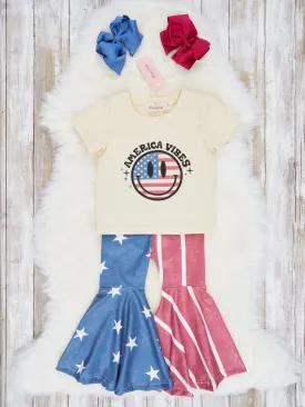 "America Vibes" Bell Bottom Outfit