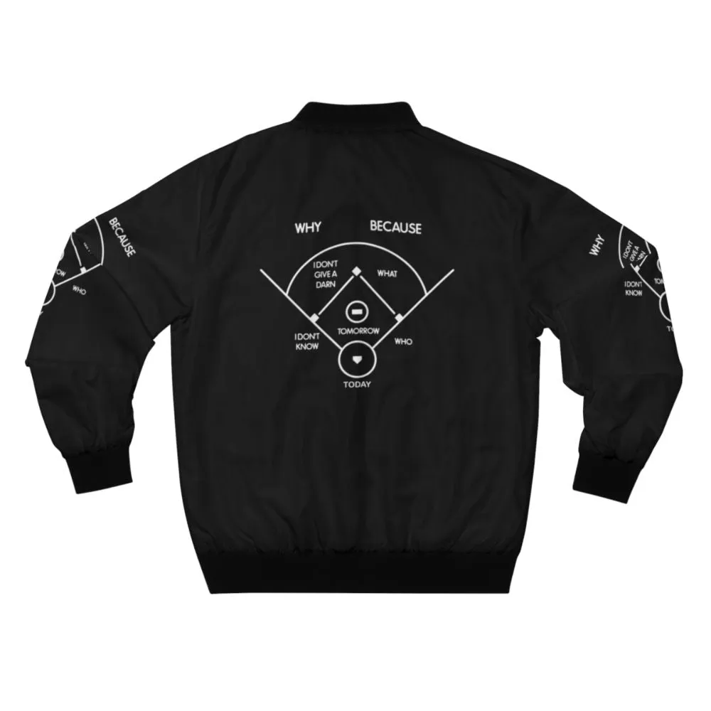 "Who's on First?" Abbott & Costello Baseball Comedy Bomber Jacket