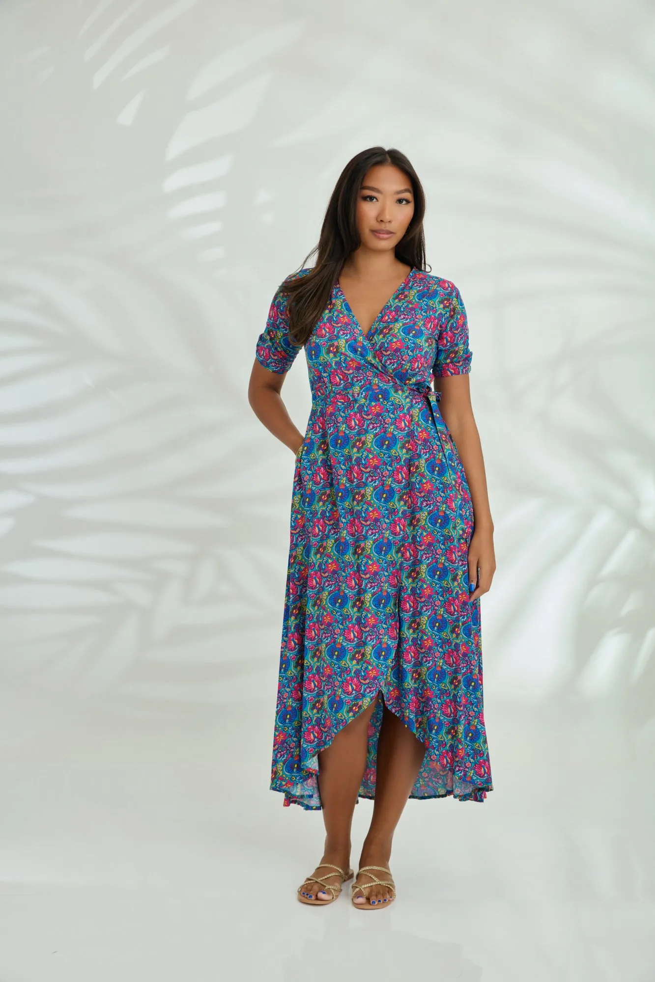 Renae Wrap Dress - Meadow Green