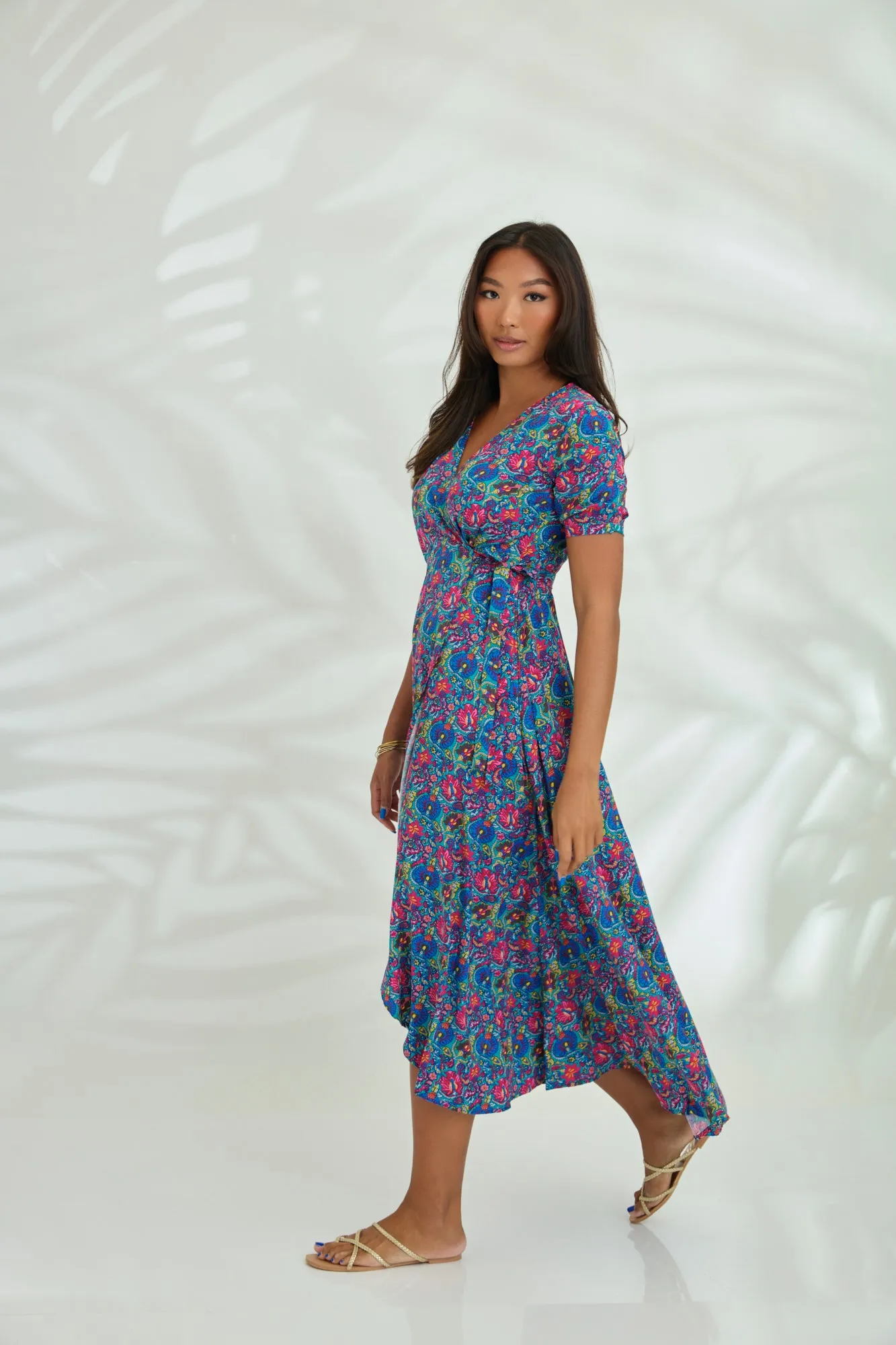 Renae Wrap Dress - Meadow Green
