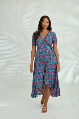 Renae Wrap Dress - Meadow Green