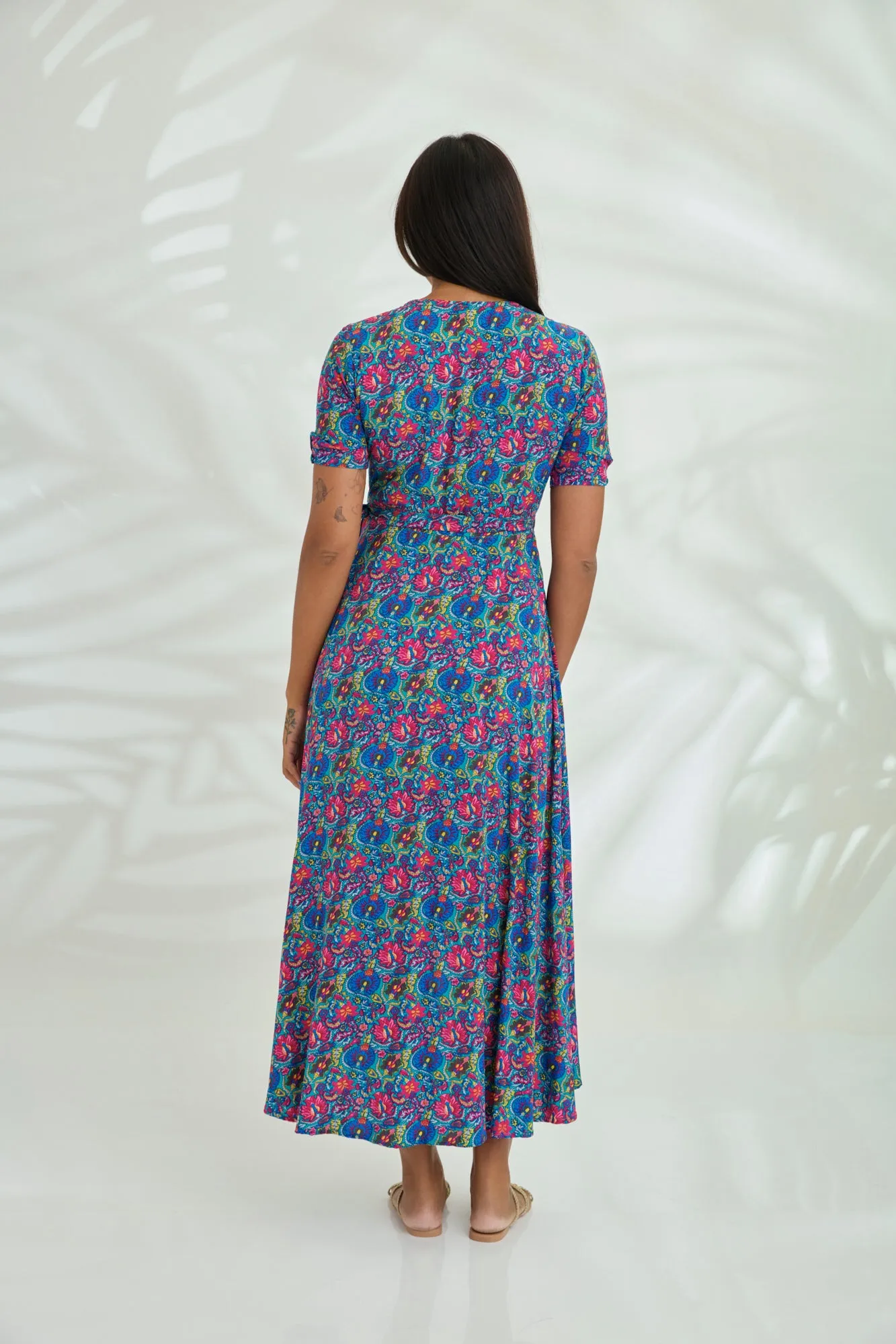 Renae Wrap Dress - Meadow Green