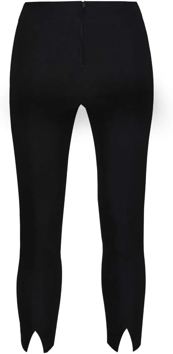 Ro Rox Ella Capri Pants for Women - 1950s Vintage Women's Trousers - High Waist Three Quarter Pant - Zipper & Slits on Back