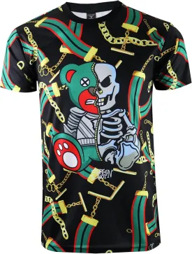 SCREENSHOT Mens Hipster Hip-Hop Premium Technique Tees - Stylish Longline Urban Streetwear Latest NYC Fashion T-Shirts