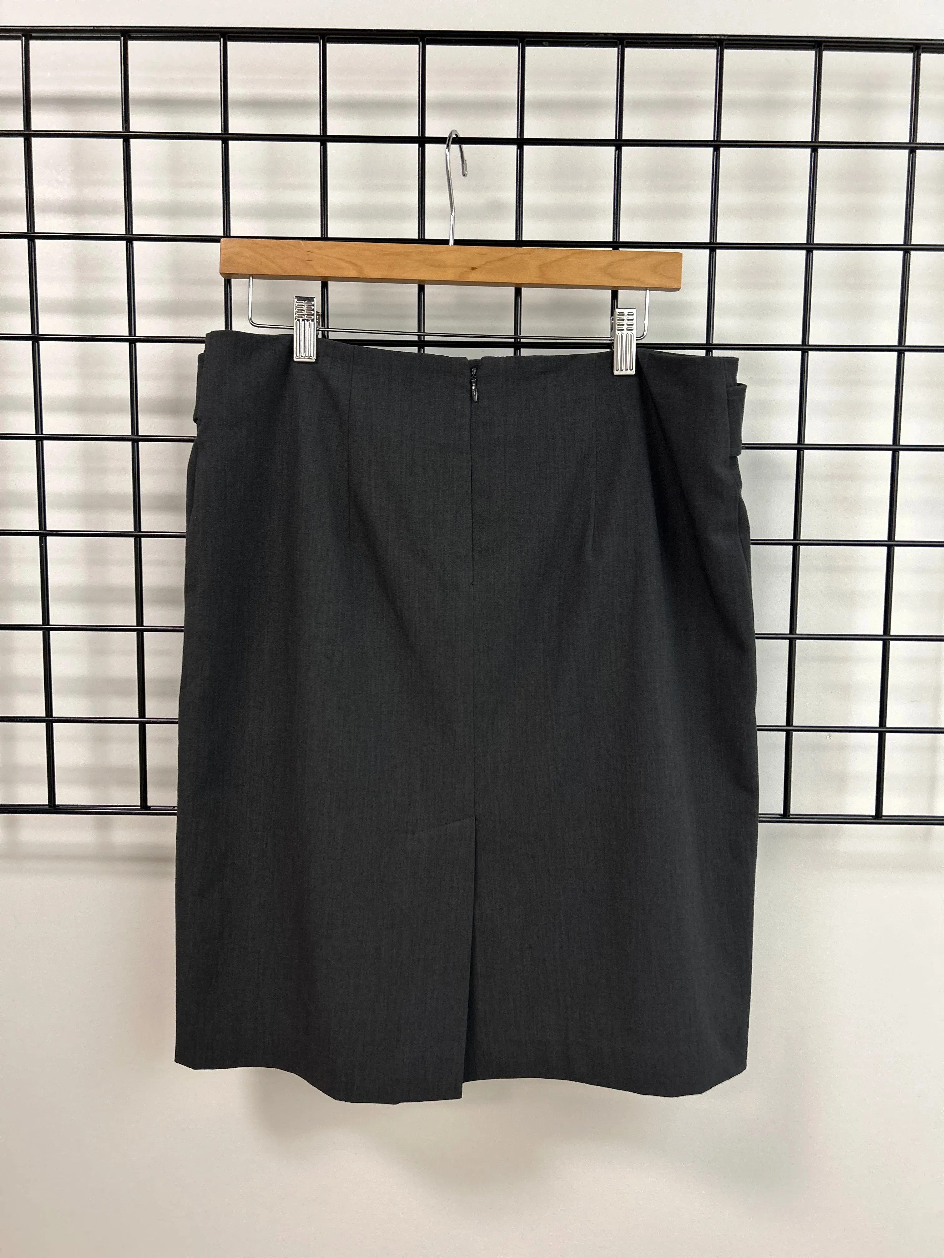 Size 12 Grey Buckle Pencil Skirt