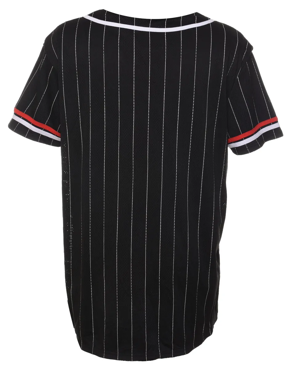Striped Rocawear Y2K Black, Red & White Jersey - L