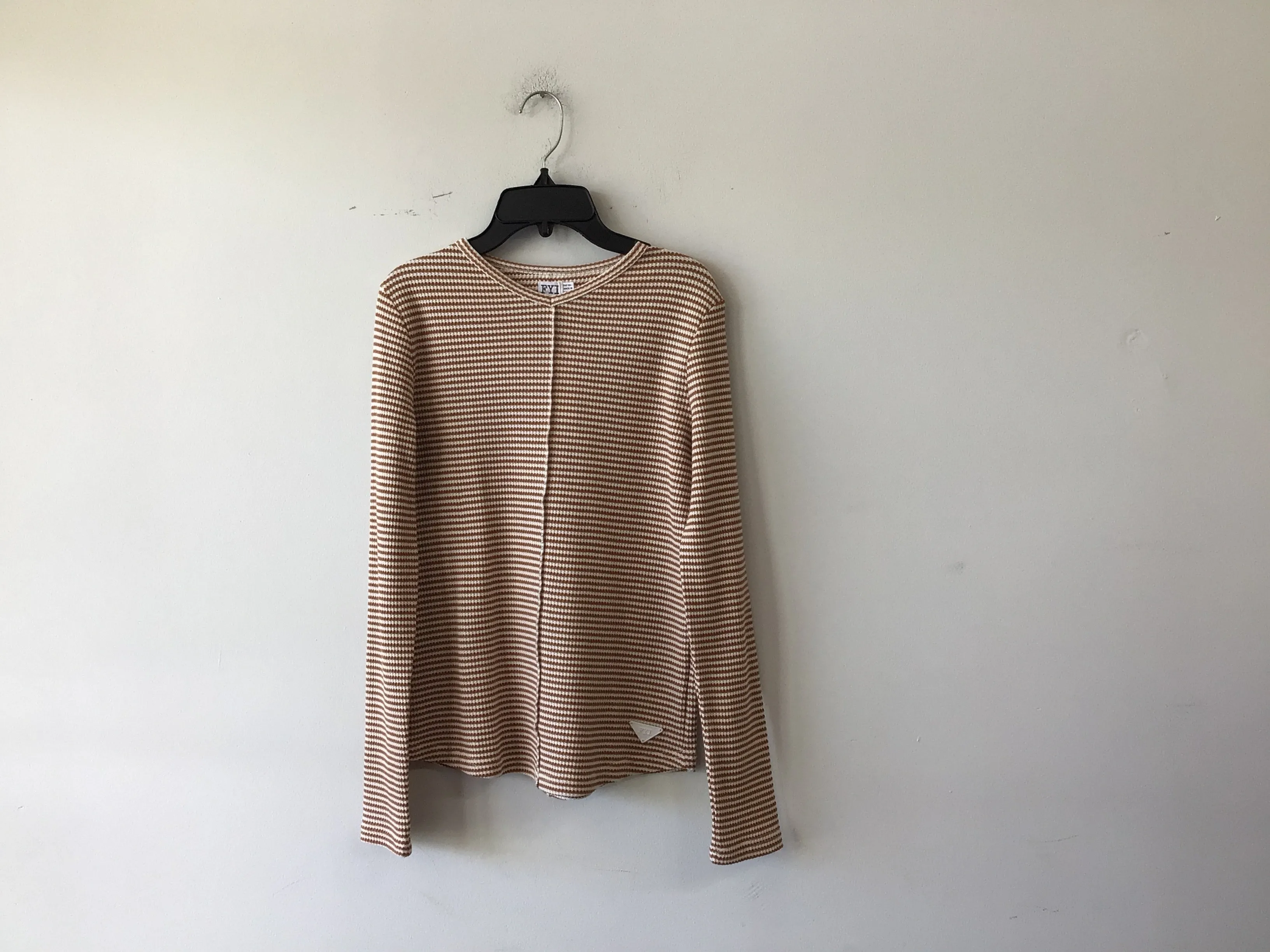 Striped V Neck Tee by FYI