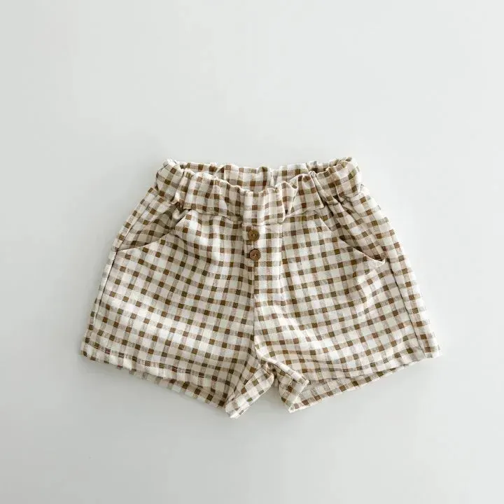 Summer Casual Plaid Shorts