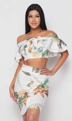 Take Me To Miami Skirt Set